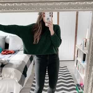 H&M deep green sweater